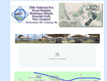 Tablet Screenshot of 25nationalregatta.seascouts.org.nz